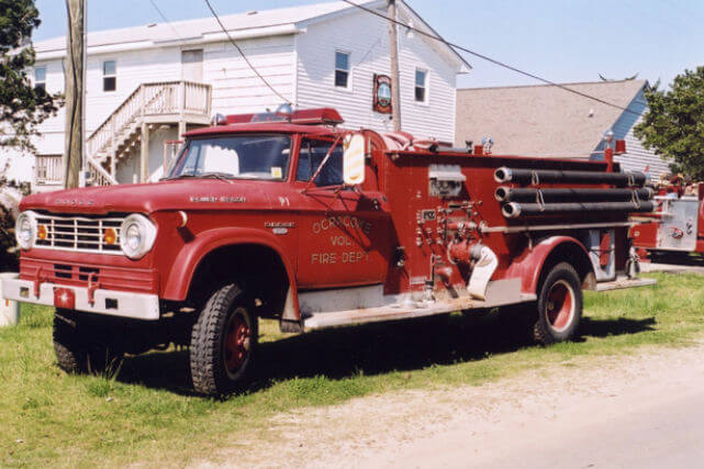 Ocracoke old historical fire truck