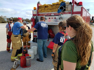 Ocracoke Volunteer Fire Department practice